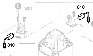 Jeu de balais charbon réf. 2 610 399 517